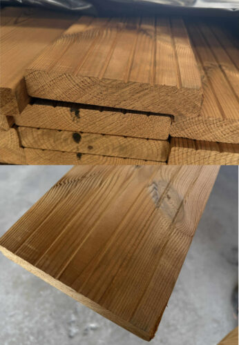 planche pour terrasse en sapin thermowood